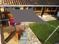 Voiles d'ombrages carrées couleur ardoise Vaucluse 